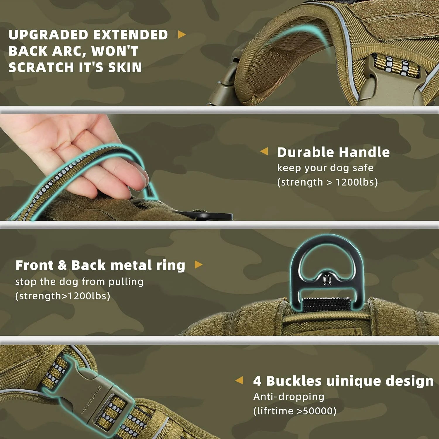 Scout Tactical No-Pull Dog Harness