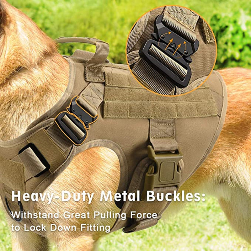 Tactical No-Pull Dog Harness with Leash Set – Built for Strength & Comfort
