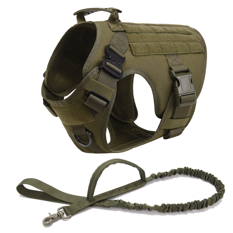 Tactical No-Pull Dog Harness with Leash Set – Built for Strength & Comfort