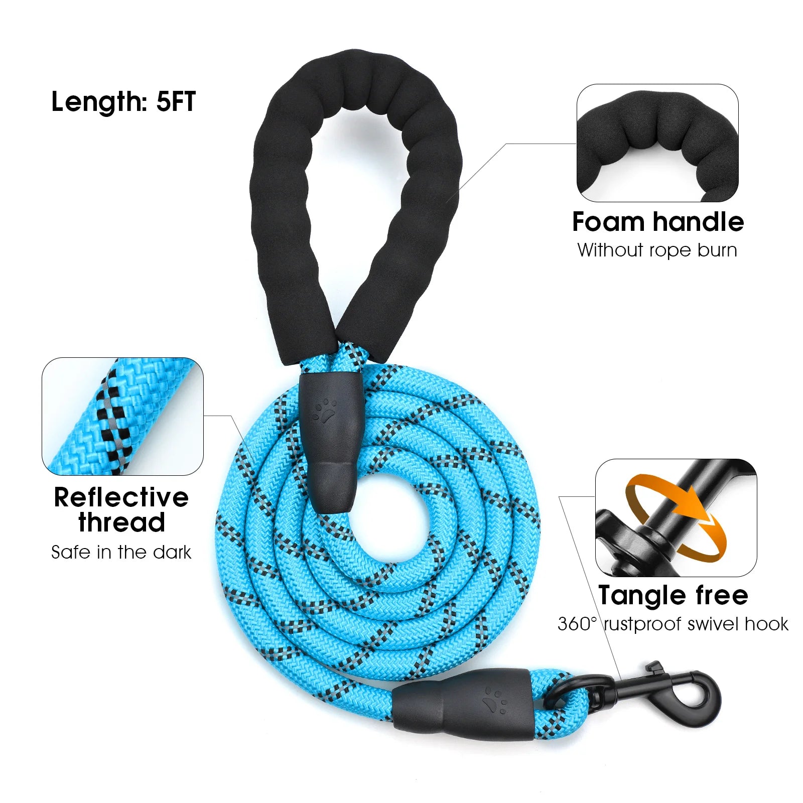 The Forge - Cushioned No-Pull Harness Combo with Reflective Leash