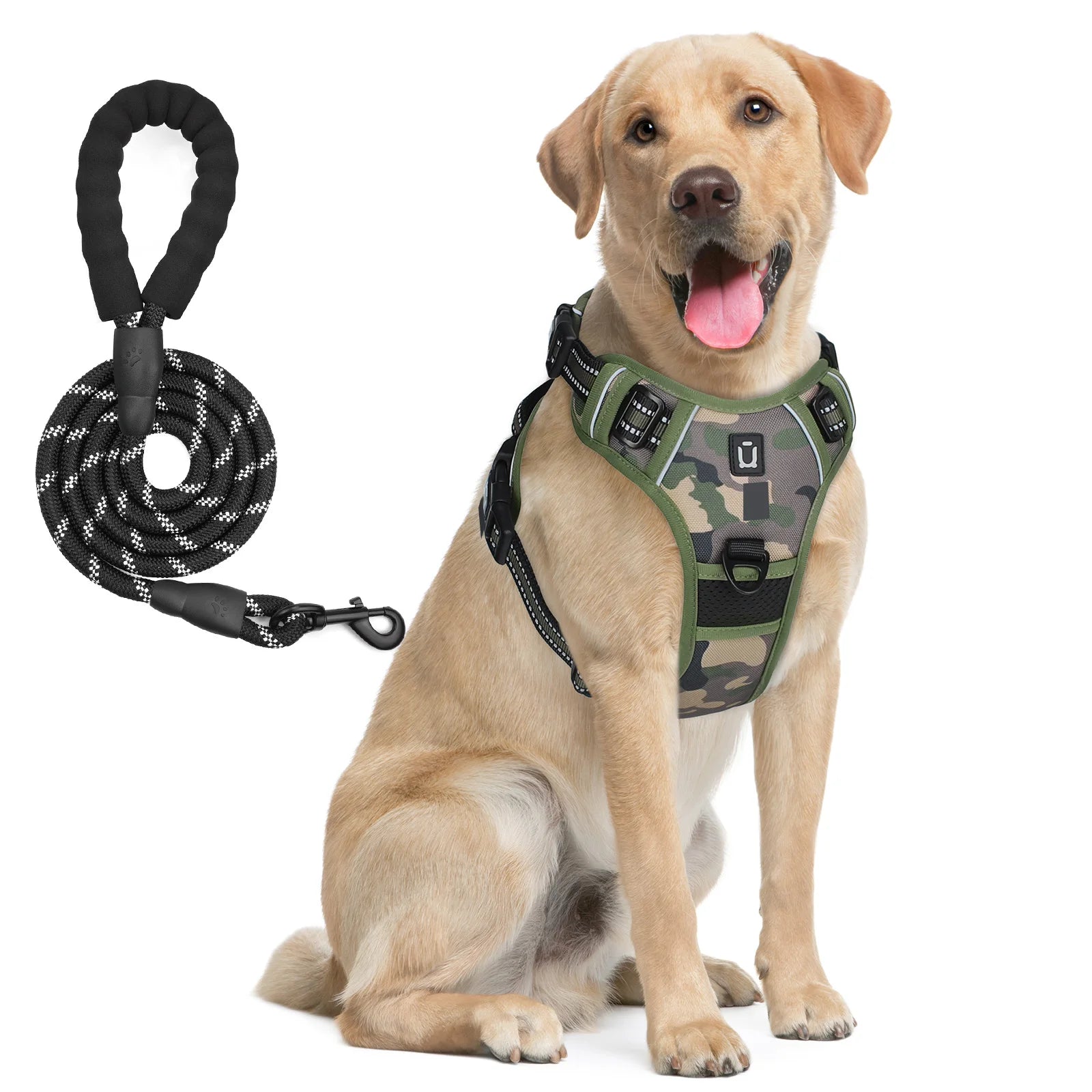 The Forge - Cushioned No-Pull Harness Combo with Reflective Leash