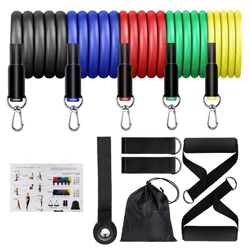 Set of Resistance Bands, Bodybuilding Home Gym Equipment